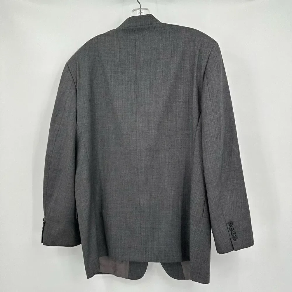 Calvin Klein Men’s Size 40L Sport Coat Grey Blazer Suit Jacker Three Button